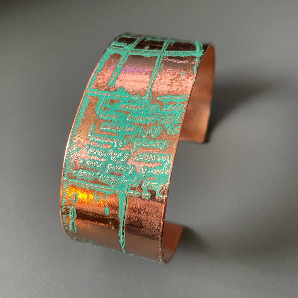 Rustic Copper Cuff Bracelet